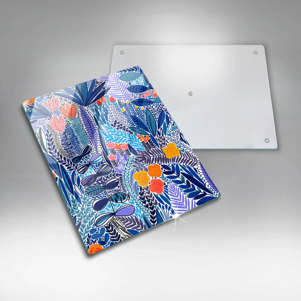 Tábua de cortar de vidro Prado Pintado