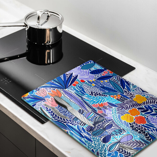 Tábua de cortar de vidro Prado Pintado