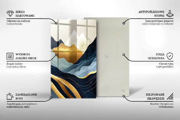 Tábua de cortar Montanhas abstratas