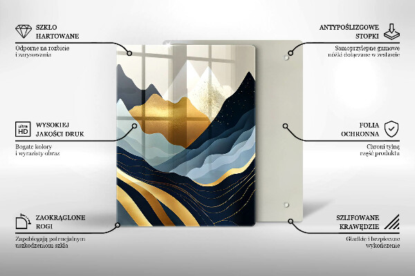 Tábua de cortar Montanhas abstratas