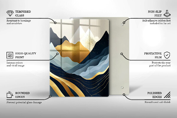 Tábua de cortar Montanhas abstratas