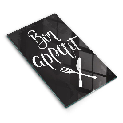 Tábua corte A inscrição Bom apetite