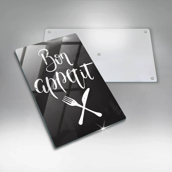 Tábua corte A inscrição Bom apetite
