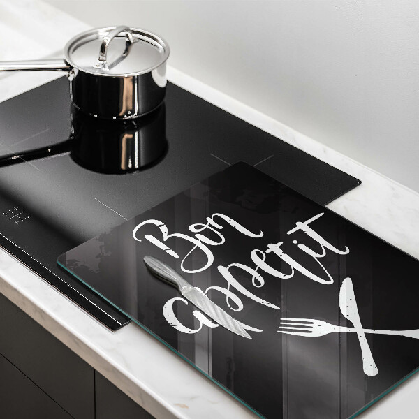 Tábua corte A inscrição Bom apetite