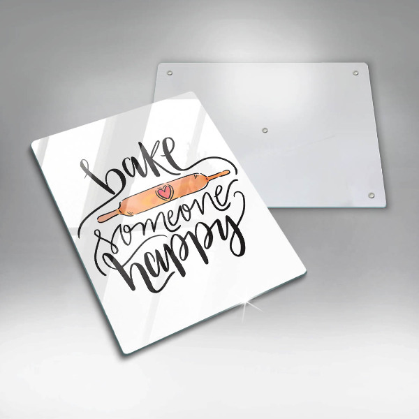 Tábua de cortar Asse alguém feliz