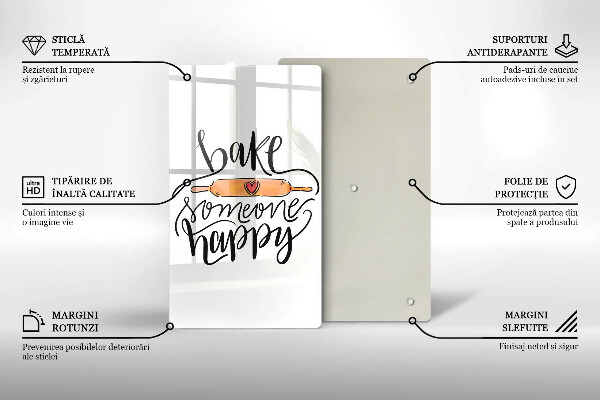 Tábua de cortar Asse alguém feliz