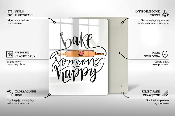 Tábua de cortar Asse alguém feliz