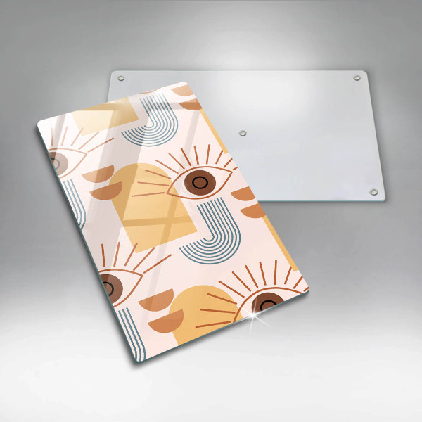 Tábua cozinha Olhos com padrão boho