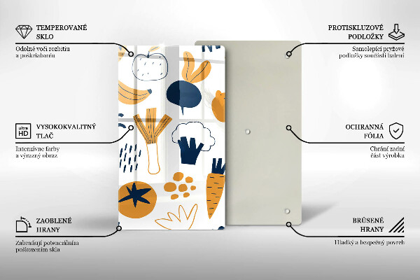 Tábua para cozinha Ilustração de alimentos