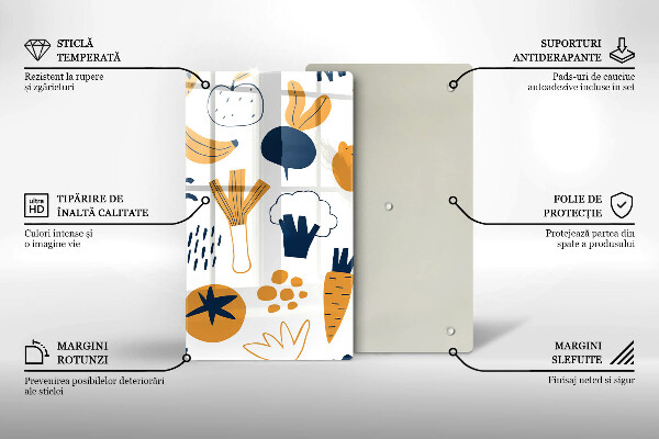 Tábua para cozinha Ilustração de alimentos