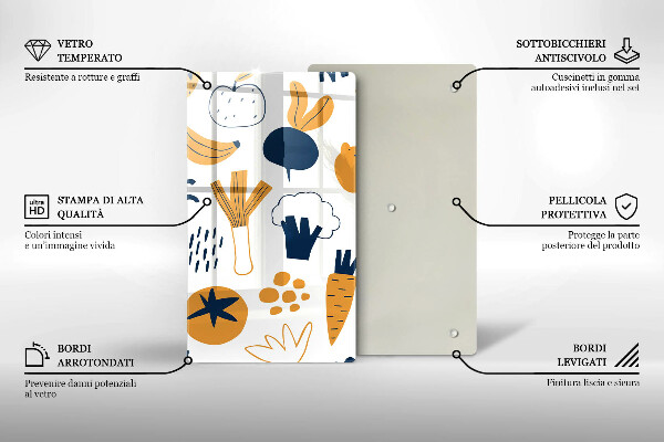 Tábua para cozinha Ilustração de alimentos