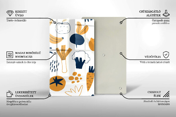 Tábua para cozinha Ilustração de alimentos