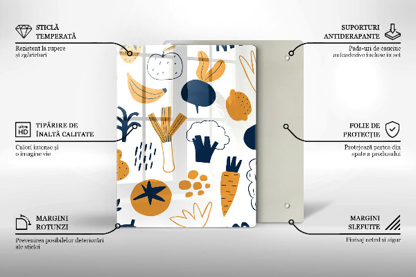 Tábua para cozinha Ilustração de alimentos