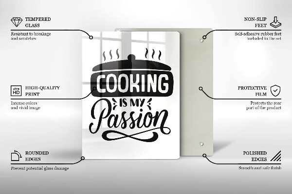 Tábua para corte Cozinhar é minha paixão