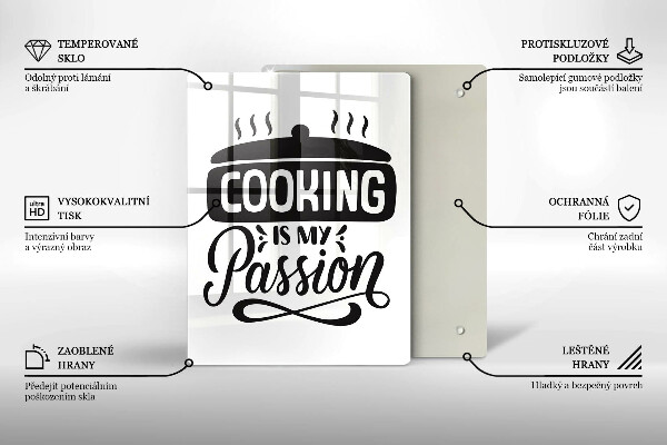 Tábua para corte Cozinhar é minha paixão