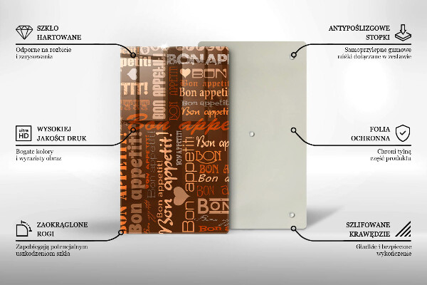 Tábua para corte legendas de bom apetite