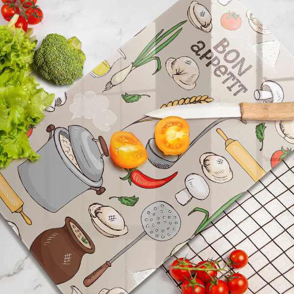 Tábua de corte Ilustração de cozinha