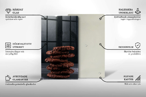 Tábua de cortar Biscoitos de chocolate