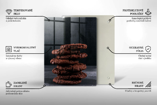 Tábua de cortar Biscoitos de chocolate