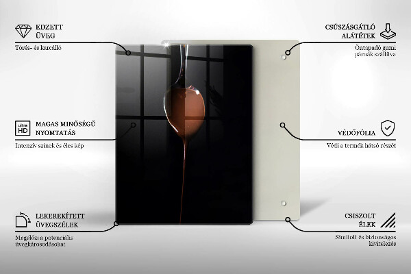 Tábua para cozinha Uma colherada de chocolate