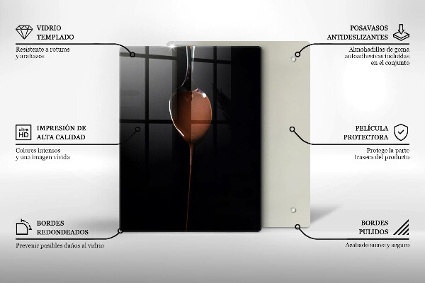 Tábua para cozinha Uma colherada de chocolate