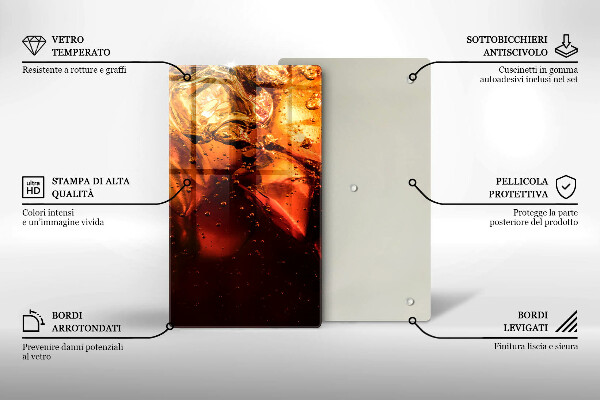 Tábua corte Bebida de cola com gelo