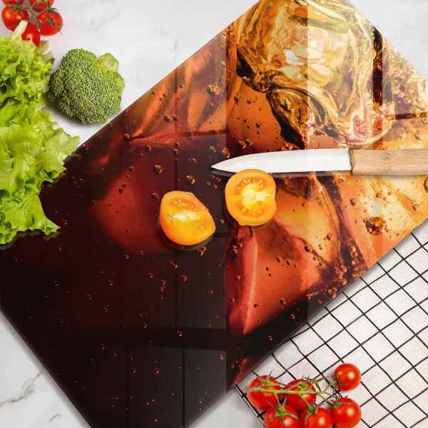 Tábua corte Bebida de cola com gelo