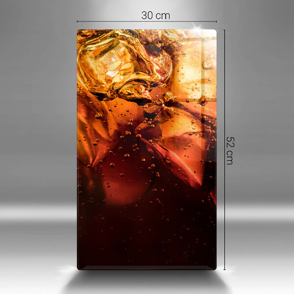 Tábua corte Bebida de cola com gelo