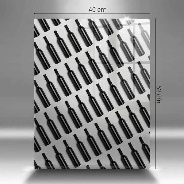 Tábua para corte Garrafas de vinho preto