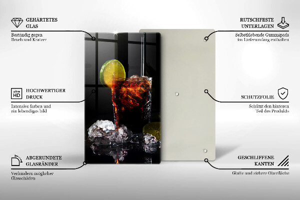 Tábua cozinha Bebida terrosa com gelo