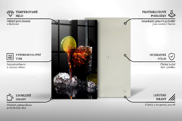 Tábua cozinha Bebida terrosa com gelo