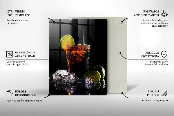 Tábua cozinha Bebida terrosa com gelo