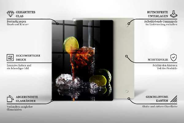 Tábua cozinha Bebida terrosa com gelo