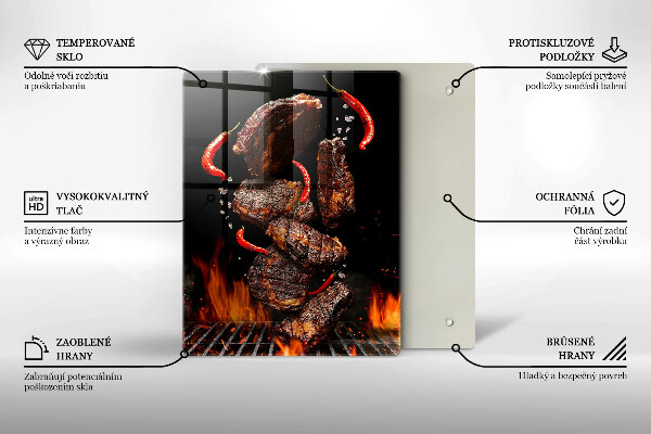 Tábua corte Carne na grelha