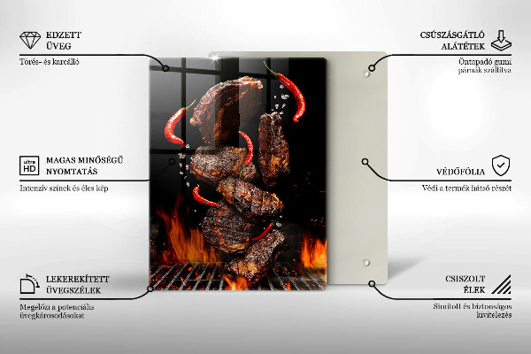 Tábua corte Carne na grelha