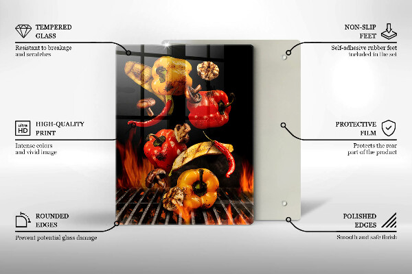 Tábua para corte Legumes grelhados