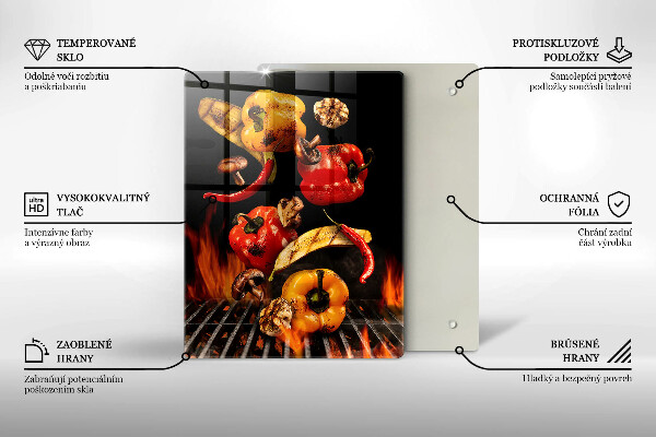 Tábua para corte Legumes grelhados