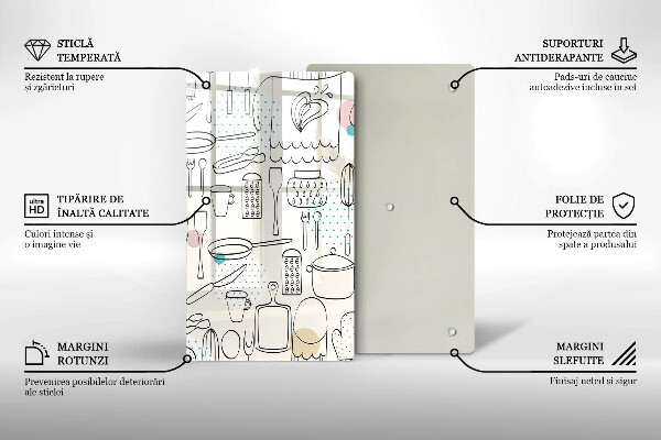 Tábua de cortar alimentos Acessórios de cozinha