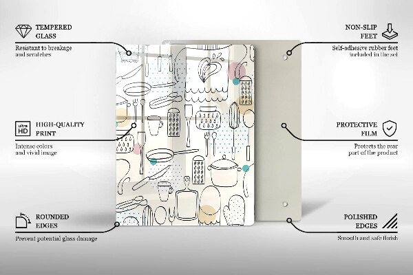 Tábua de cortar alimentos Acessórios de cozinha