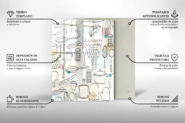 Tábua de cortar alimentos Acessórios de cozinha