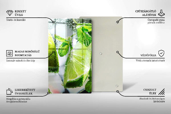 Tábua cozinha Água com limão e gelo