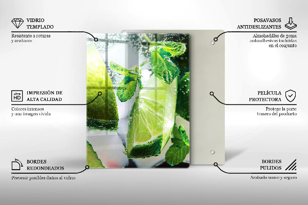 Tábua cozinha Água com limão e gelo