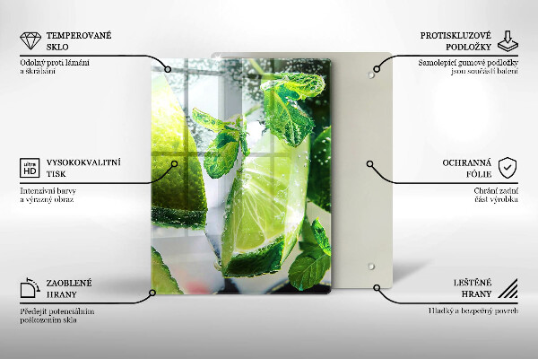 Tábua cozinha Água com limão e gelo