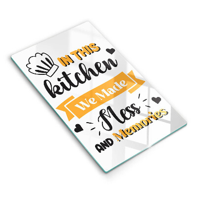 Tábua de cortar alimentos Nesta cozinha fizemos bagunça e memórias