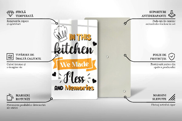 Tábua de cortar alimentos Nesta cozinha fizemos bagunça e memórias