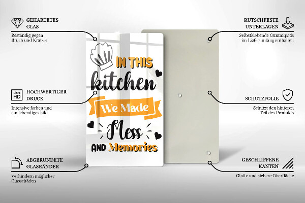 Tábua de cortar alimentos Nesta cozinha fizemos bagunça e memórias