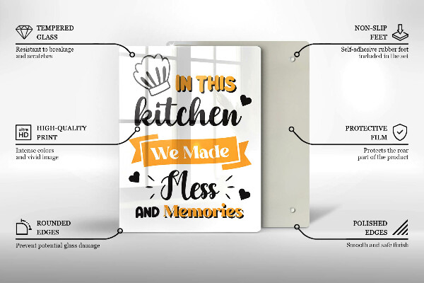 Tábua de cortar alimentos Nesta cozinha fizemos bagunça e memórias