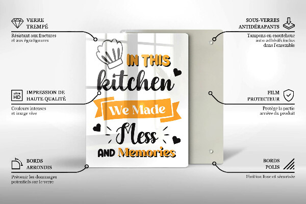 Tábua de cortar alimentos Nesta cozinha fizemos bagunça e memórias