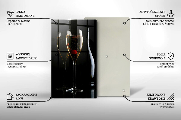 Tábua de cortar Taças de champanhe