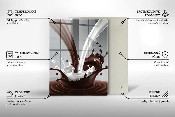 Tábua cozinha Leite e chocolate